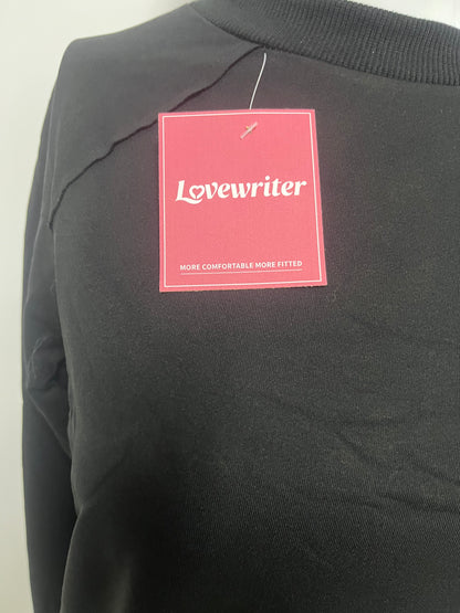 [Lovewriter T-shirts]-Basic Crew Neck Sweatshirt - Loose Versatile Long-Sleeve Top