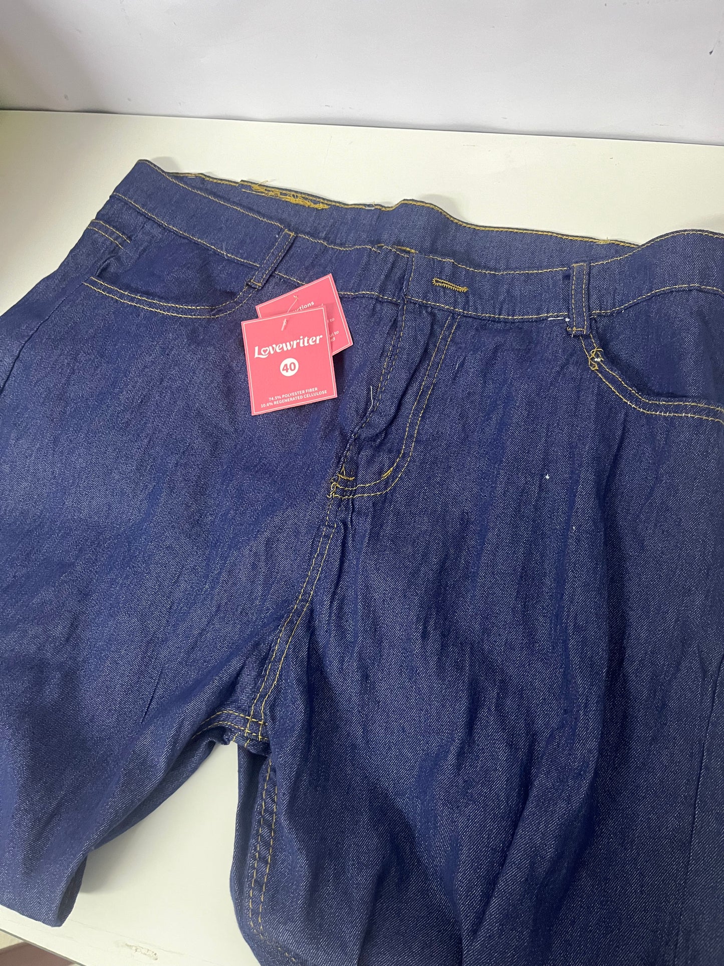 [Lovewriter Jeans]——Dark Blue Washed Jeans - Loose Straight-Leg Casual
