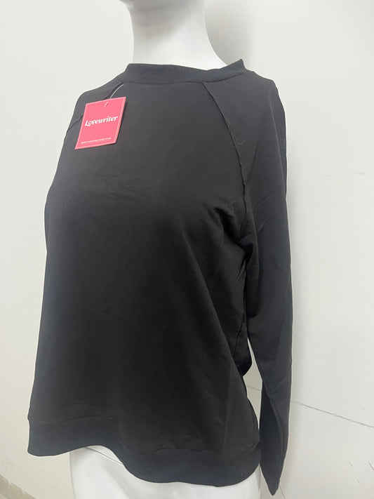 [Lovewriter T-shirts]-Basic Crew Neck Sweatshirt - Loose Versatile Long-Sleeve Top