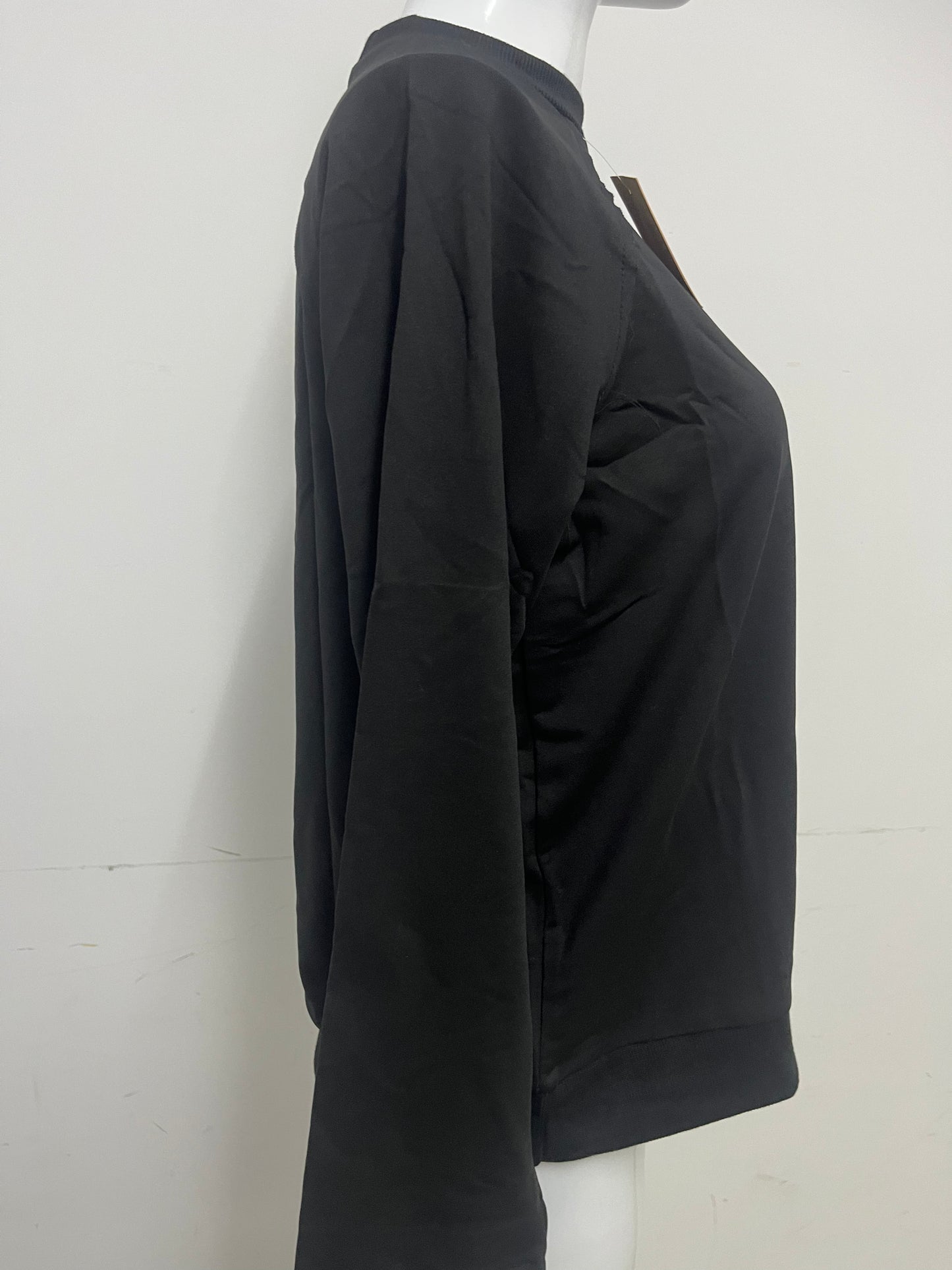 [Lovewriter T-shirts]-Basic Crew Neck Sweatshirt - Loose Versatile Long-Sleeve Top