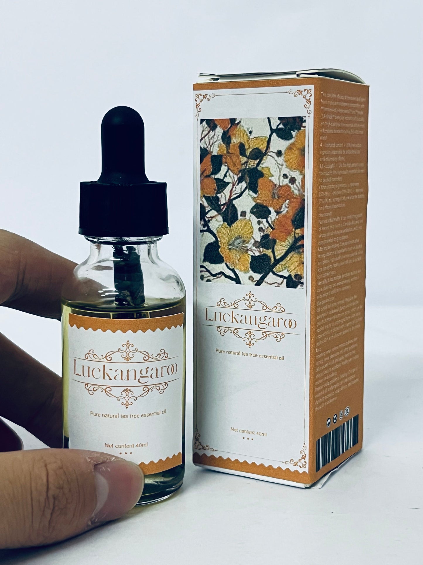 Luckangaroo Ethereal oils Veganic Natural Hair Growth Oil, 100% Natural Hair Oils with Green Coffee, Castor, Argan, Coconut, and Rosemary Oil to Encourage Fuller Hair Thickening and for Hair Loss, Thin Hair 40ML