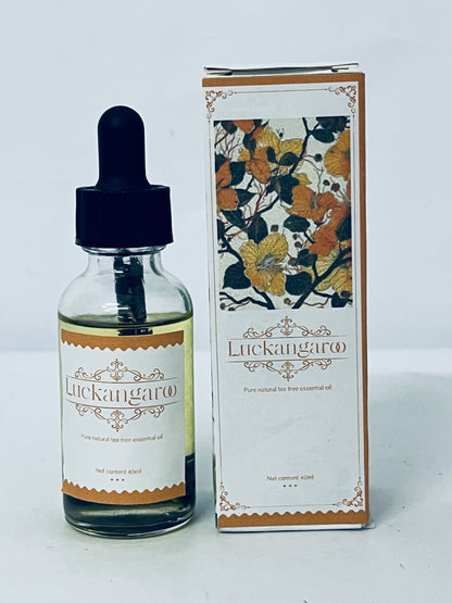 Luckangaroo Ethereal oils Veganic Natural Hair Growth Oil, 100% Natural Hair Oils with Green Coffee, Castor, Argan, Coconut, and Rosemary Oil to Encourage Fuller Hair Thickening and for Hair Loss, Thin Hair 40ML