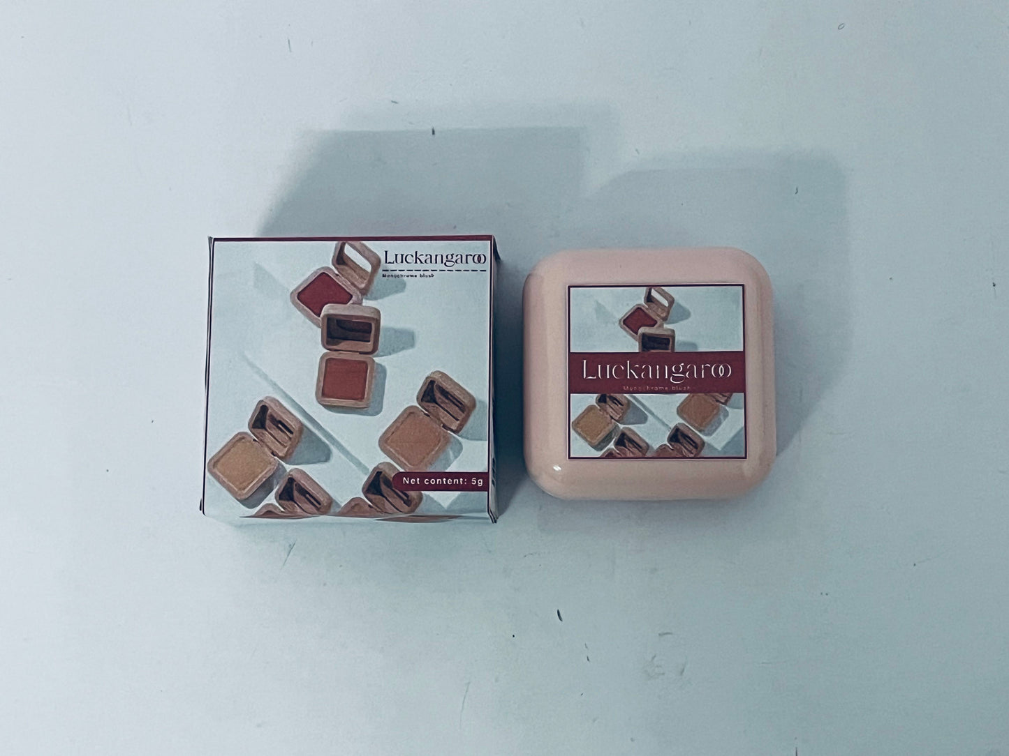  Luckangaroo Blusher Powder Blush Lightweight Smooth Blendable Matte Face Blush Highly Pigmented Powder Blusher for All Skin Tones