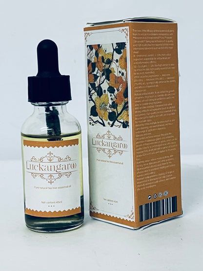 Luckangaroo Ethereal oils Veganic Natural Hair Growth Oil, 100% Natural Hair Oils with Green Coffee, Castor, Argan, Coconut, and Rosemary Oil to Encourage Fuller Hair Thickening and for Hair Loss, Thin Hair 40ML