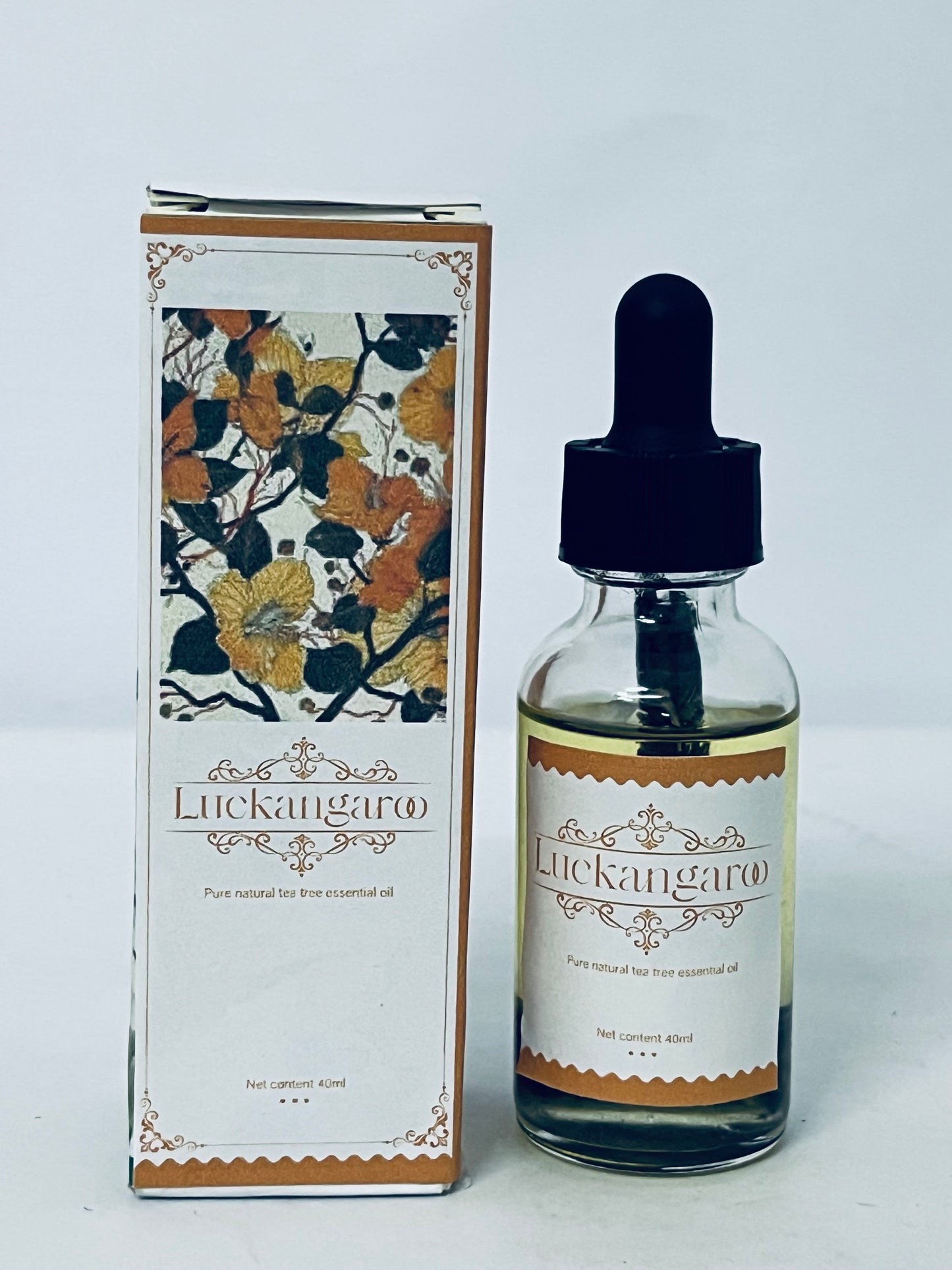 Luckangaroo Ethereal oils Veganic Natural Hair Growth Oil, 100% Natural Hair Oils with Green Coffee, Castor, Argan, Coconut, and Rosemary Oil to Encourage Fuller Hair Thickening and for Hair Loss, Thin Hair 40ML