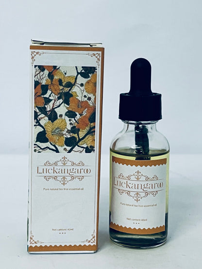 Luckangaroo Ethereal oils Veganic Natural Hair Growth Oil, 100% Natural Hair Oils with Green Coffee, Castor, Argan, Coconut, and Rosemary Oil to Encourage Fuller Hair Thickening and for Hair Loss, Thin Hair 40ML
