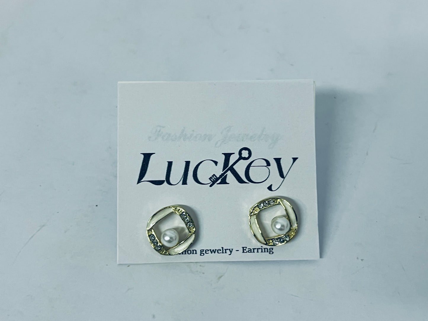 Luckey Vintage Crystal Pearl Stud Earrings Hollow Cz Square Earrings Pearl Square Earrings Gold Pearl Earrings Jewelry for Women