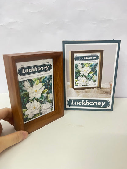 【Luckhoney Natural Wood-Tone Picture Frame】—— Retain the Memory, The Original Appearance