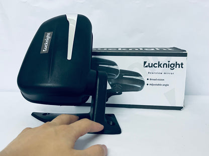 Lucknight Car Rearview Mirrors, Interior Clip-on Panoramic Trapezoid Rear View Mirror for Car, Wide Viewing Range, Universal Use for Cars, SUVs, Trucks, Vehicles