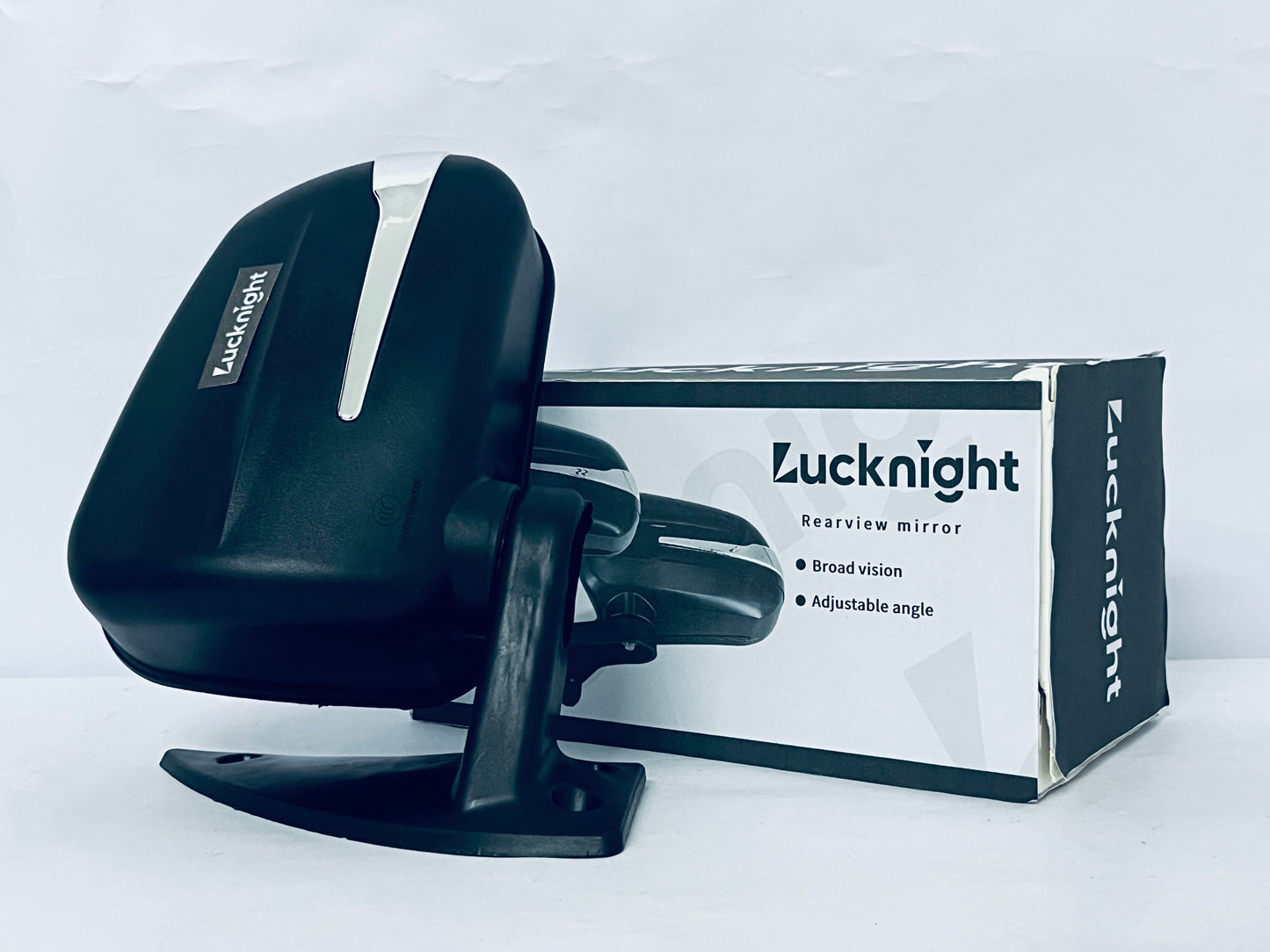 Lucknight Car Rearview Mirrors, Interior Clip-on Panoramic Trapezoid Rear View Mirror for Car, Wide Viewing Range, Universal Use for Cars, SUVs, Trucks, Vehicles