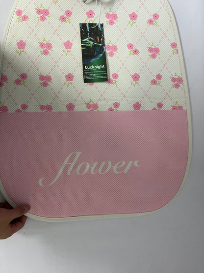 Lucknight Pink Groovy Daisy Print Car Seat Covers Front Seats Only 90s Bucket Seat Protector Universal Fit Most Truck SUV Vans Aesthetic Car Accessories Automotive Interior Decor
