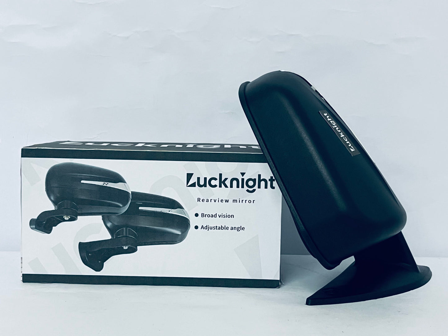 Lucknight Car Rearview Mirrors, Interior Clip-on Panoramic Trapezoid Rear View Mirror for Car, Wide Viewing Range, Universal Use for Cars, SUVs, Trucks, Vehicles