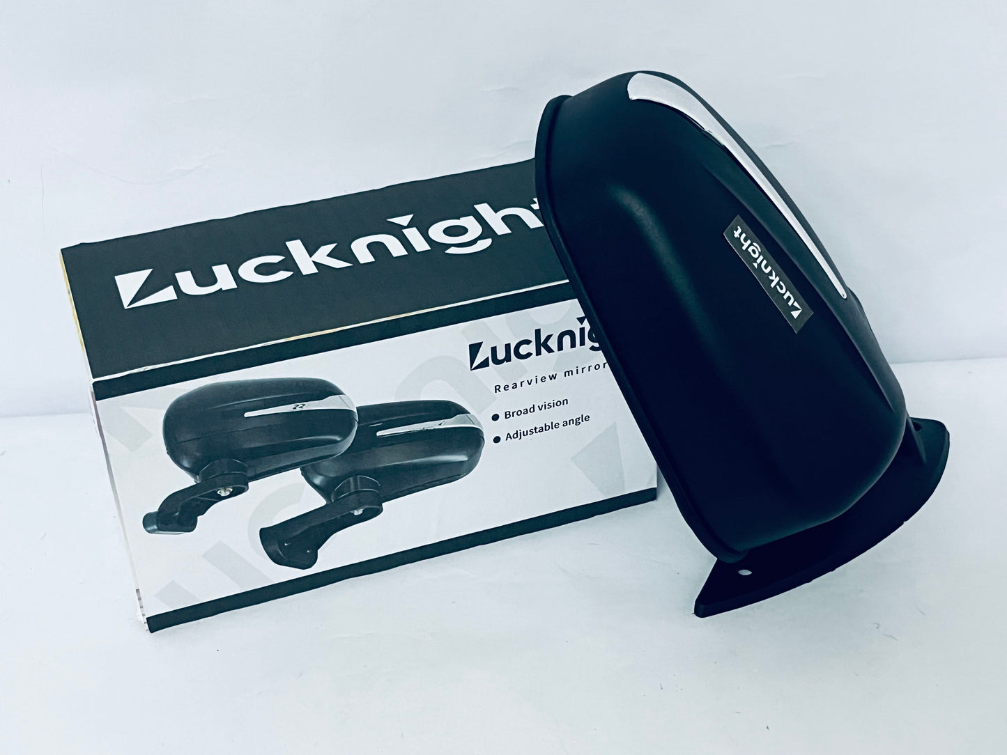 Lucknight Car Rearview Mirrors, Interior Clip-on Panoramic Trapezoid Rear View Mirror for Car, Wide Viewing Range, Universal Use for Cars, SUVs, Trucks, Vehicles