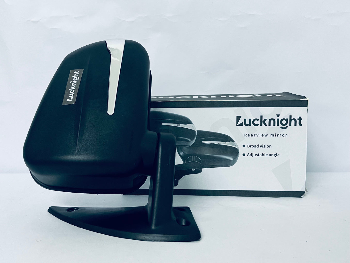 Lucknight Car Rearview Mirrors, Interior Clip-on Panoramic Trapezoid Rear View Mirror for Car, Wide Viewing Range, Universal Use for Cars, SUVs, Trucks, Vehicles