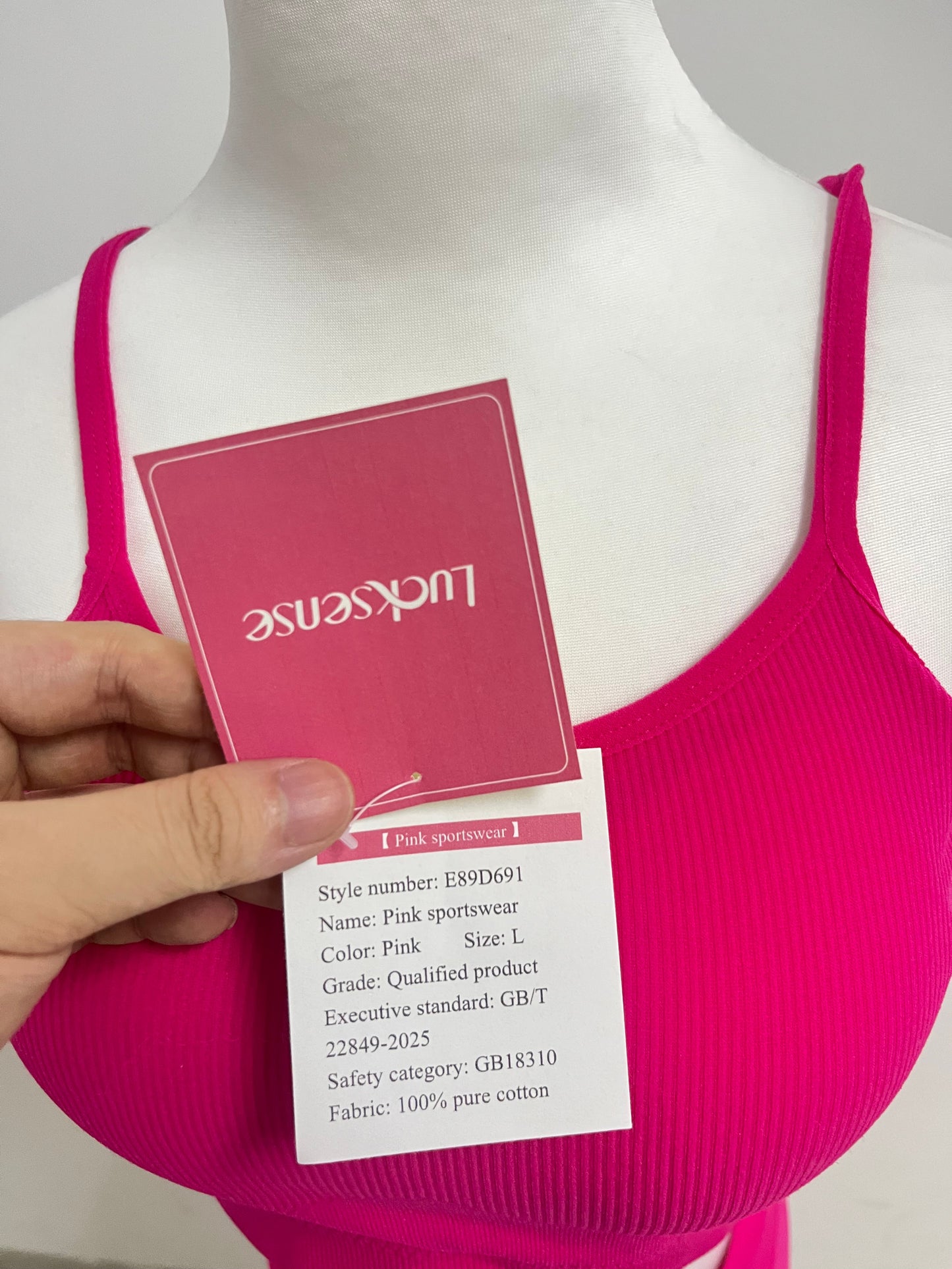Lucksense 100% Cotton Magenta Sportswear Set Comfortable & Breathable Stylish & Slim-Fitting A Versatile Piece for Daily Leisure & Light Exercise
