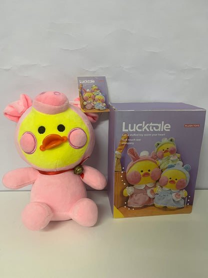 [Lucktale Plush toys]——Lucktale Dress-Up Duck Plush Toy - Pink Pig Costume Stuffed Animal