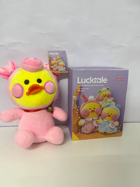 [Lucktale Plush toys]——Lucktale Dress-Up Duck Plush Toy - Pink Pig Costume Stuffed Animal