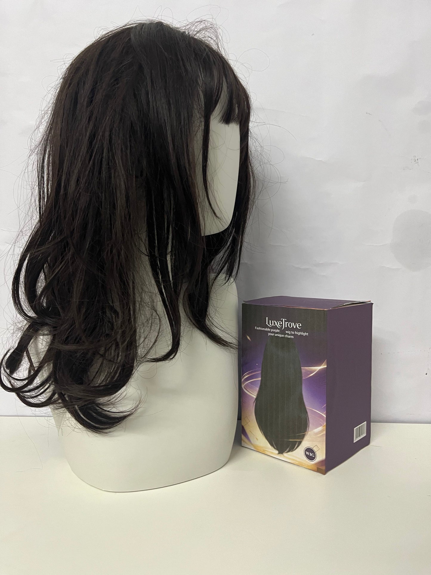 [LuxeTrove Wigs]-French Lazy Wool Curl Wig - Natural Fluffy Medium-Length Hairpiece