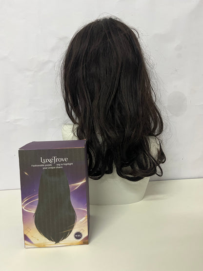 [LuxeTrove Wigs]-French Lazy Wool Curl Wig - Natural Fluffy Medium-Length Hairpiece