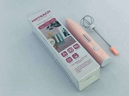 MATEACH Handheld,Cordless Electric Beater Whisk for Egg, Milk, Coffee and Baby Food,Strong Three Speed Adjustable
