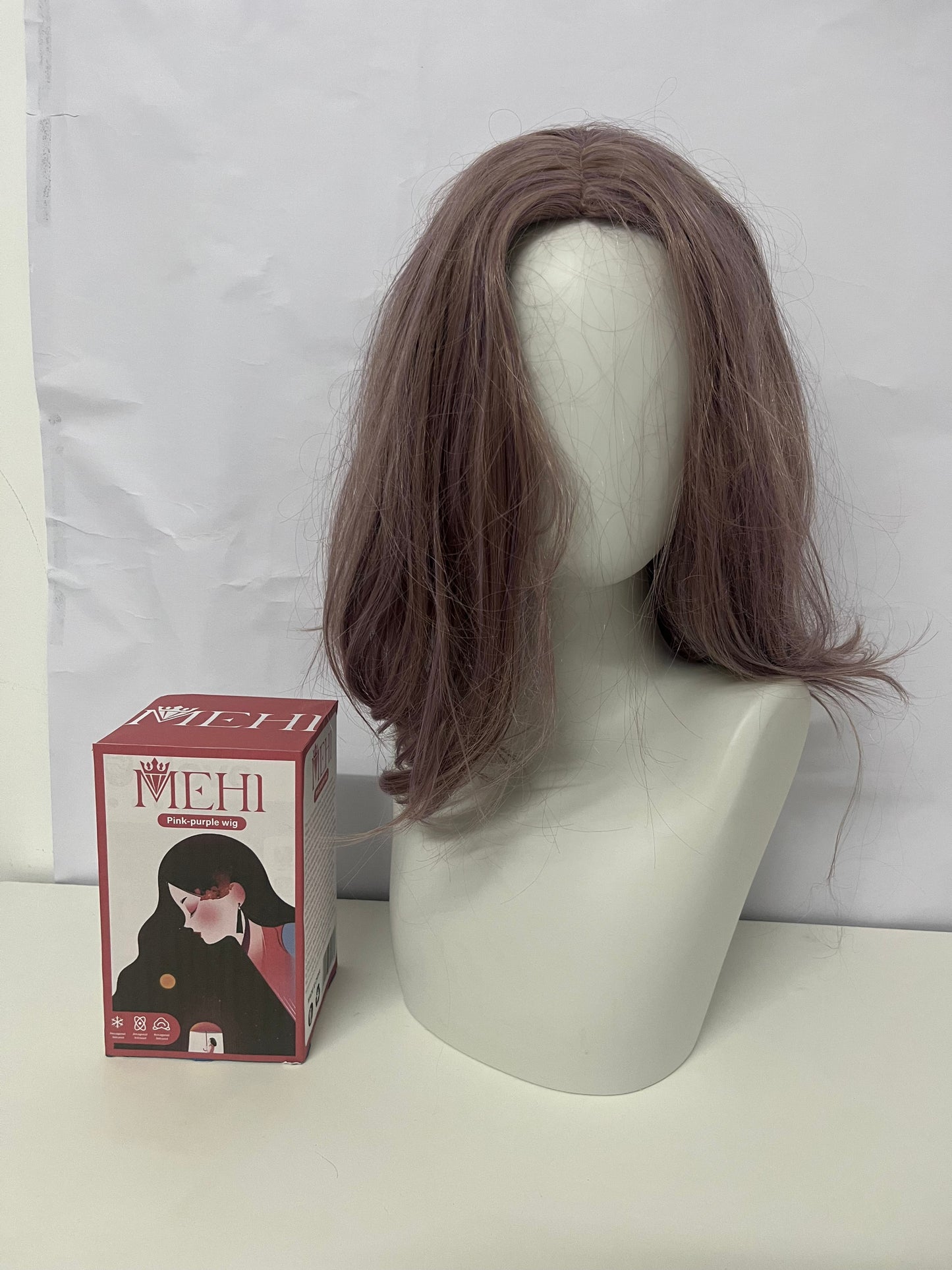 MEHI Shoulder-Length Wavy Wig - Synthetic Fashion Hairpiece