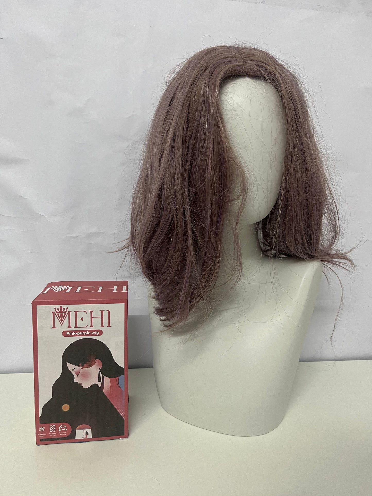 MEHI Shoulder-Length Wavy Wig - Synthetic Fashion Hairpiece