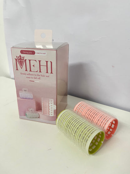 MEHI  Non-Electric Hair Rollers  Open-Grid Hair Rollers — Non-Electric Self-Grip Tools for Fast Air-Drying