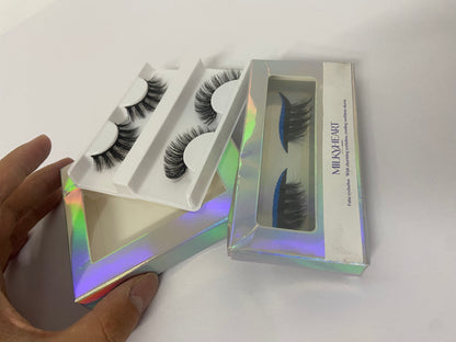 MILKYHEART Magnetic Eyelashes | Artificial Magnetic Lashes, Made with Synthetic Faux Mink Fiber, Magnetic Eyelashes Natural Look, Comfortable, Universal size, Reusable Up To 60 Times,1 Pair or 2 Pairs (Lust Lash)