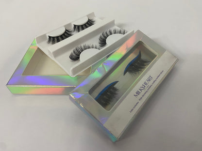 MILKYHEART Magnetic Eyelashes | Artificial Magnetic Lashes, Made with Synthetic Faux Mink Fiber, Magnetic Eyelashes Natural Look, Comfortable, Universal size, Reusable Up To 60 Times,1 Pair or 2 Pairs (Lust Lash)