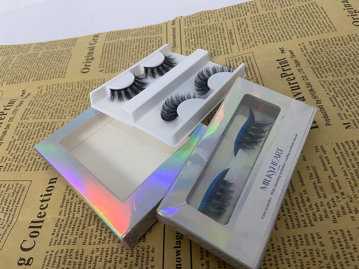 MILKYHEART Magnetic Eyelashes | Artificial Magnetic Lashes, Made with Synthetic Faux Mink Fiber, Magnetic Eyelashes Natural Look, Comfortable, Universal size, Reusable Up To 60 Times,1 Pair or 2 Pairs (Lust Lash)