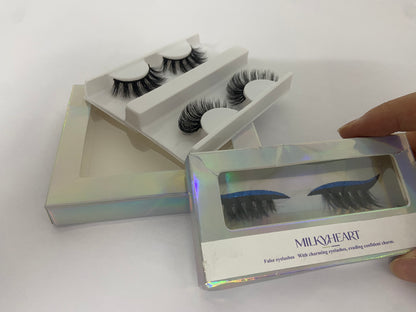 MILKYHEART Magnetic Eyelashes | Artificial Magnetic Lashes, Made with Synthetic Faux Mink Fiber, Magnetic Eyelashes Natural Look, Comfortable, Universal size, Reusable Up To 60 Times,1 Pair or 2 Pairs (Lust Lash)
