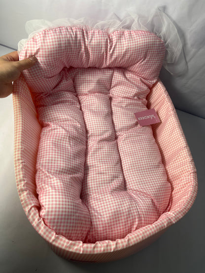 MUEDEER Dog Cooling Bed Summer Sleeping Cool Ice Silk Bed for Small, Medium, Large Dogs & Cats Breathable Washable Pet Beds with Non-Slip Bottom Pink Medium