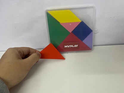 【MVPLAY Tangram Geometric Puzzle Blocks】—— Creative Choice for Brain Training & Hands-On Fun