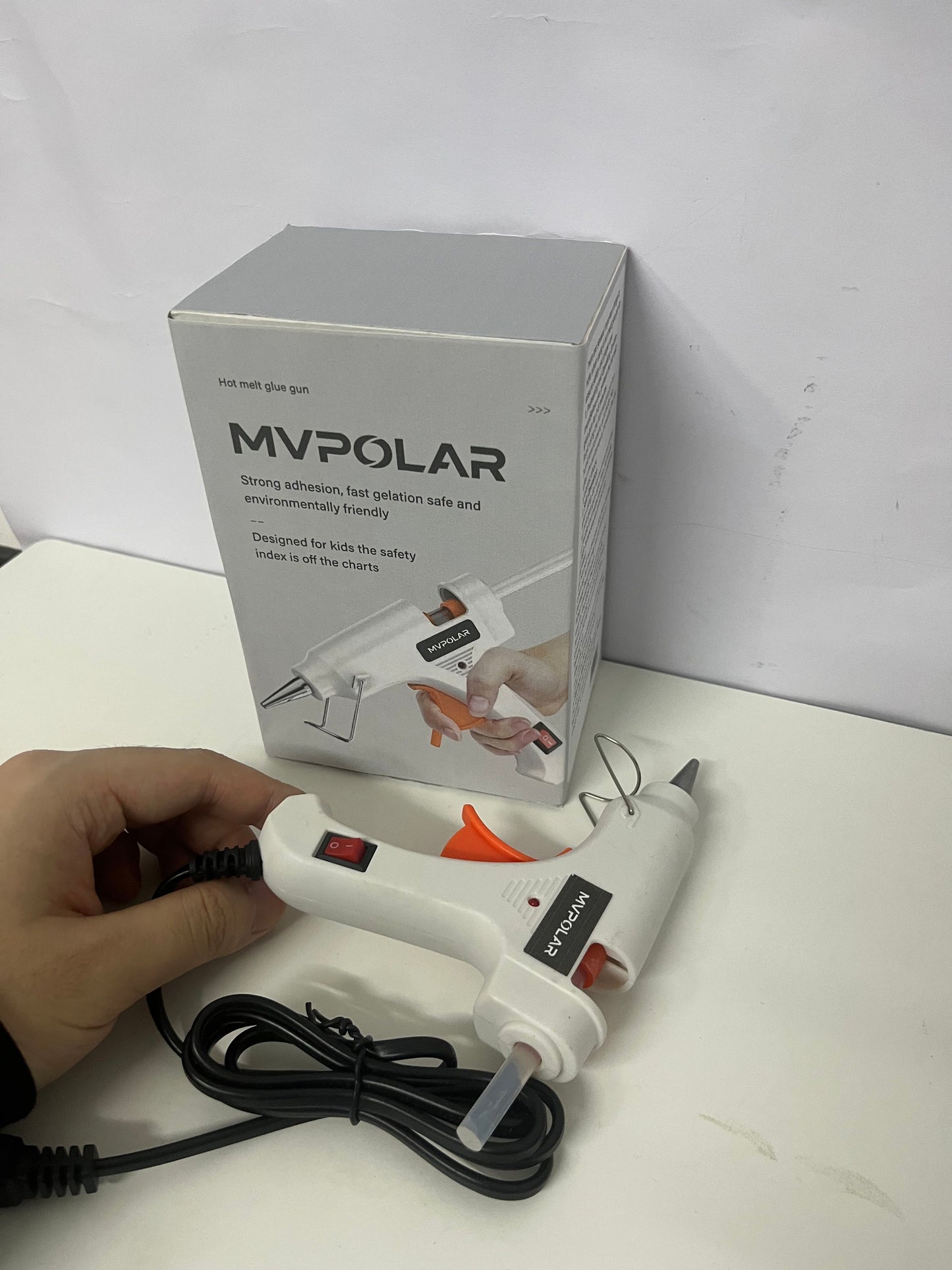 【MVPOLAR Hot melt glue guns】——MVPOLAR Kid-Safe Hot Glue Gun, Fast Preheat, Strong Adhesion