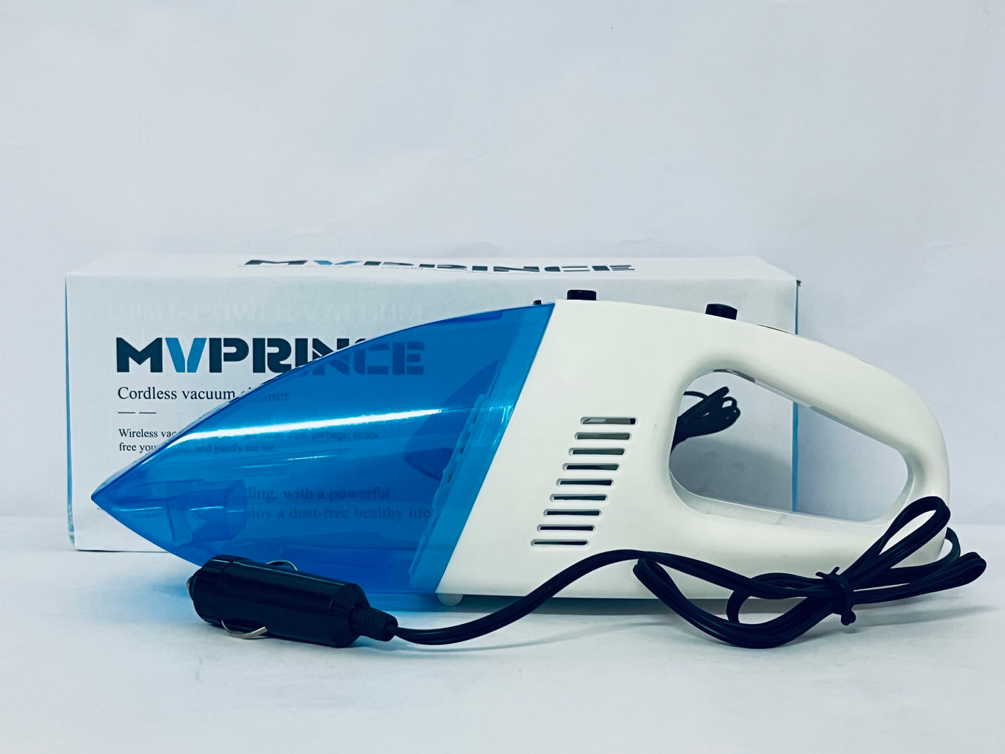 MVPRINCE Portable Wet and Dry Vacuum Cleaner - 12V Socket - High Power, Easy to Clean - Ideal for: Vehicles and Camping