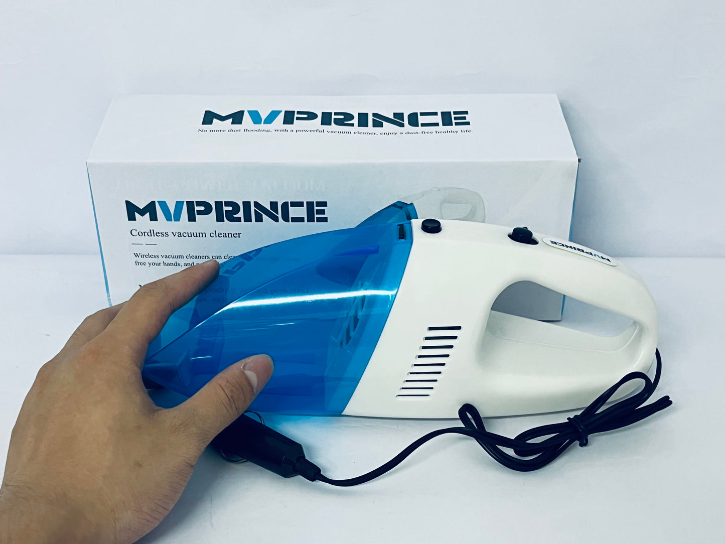 MVPRINCE Portable Wet and Dry Vacuum Cleaner - 12V Socket - High Power, Easy to Clean - Ideal for: Vehicles and Camping