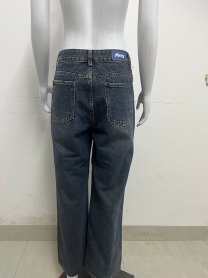 【Maday Vintage Wide-Leg Jeans】—— Timeless Retro Style for Effortless Everyday Wear