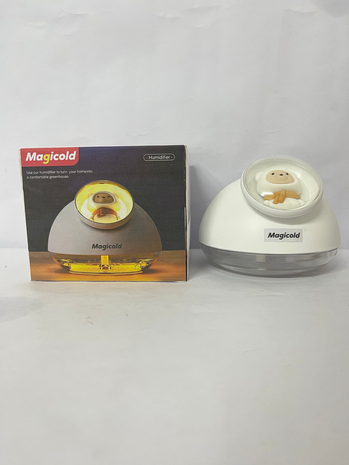 Magicold Humidifiers Ultrasonic Humidifiers for Bedroom and Office,Cold fog humidifier with sunset light, baby humidifier with night light,Portable Humidifier, two spray modes and ambient ligh