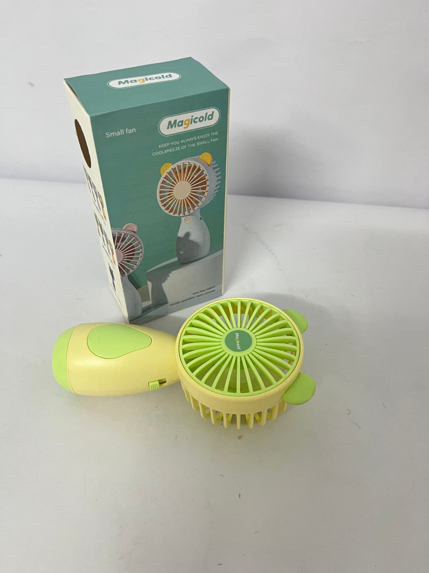 Magicold Electric fans Small Fan Handheld Mini Fan Summer Portable Fan AA-Battery Operated Pocket Fans (Batteries Not Included) Office- Fan Home Fan Fan Hadheld Fan New Hand Held Mini Fan Outdoor Portable