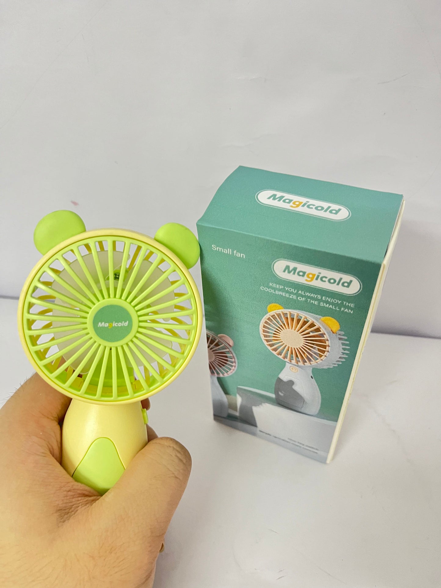 Magicold Electric fans Small Fan Handheld Mini Fan Summer Portable Fan AA-Battery Operated Pocket Fans (Batteries Not Included) Office- Fan Home Fan Fan Hadheld Fan New Hand Held Mini Fan Outdoor Portable
