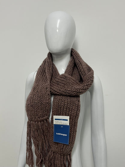 [Mainsuper Scarfs]-Chunky Knit Scarf - Winter Warm Fringed