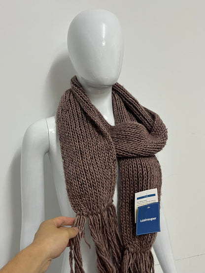 [Mainsuper Scarfs]-Chunky Knit Scarf - Winter Warm Fringed