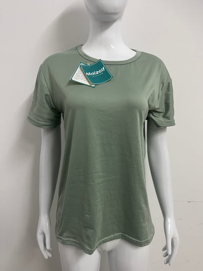 【Maizelf Soft Cotton-Blend Crew Neck T-Shirt】—— Versatile Wardrobe Essential for Effortless Comfort & Style