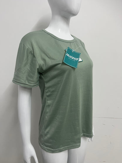 【Maizelf Soft Cotton-Blend Crew Neck T-Shirt】—— Versatile Wardrobe Essential for Effortless Comfort & Style