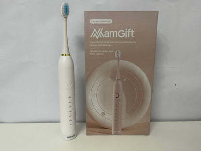 【MamGift Smart Pressure-Sensing Electric Toothbrush】—— Gentle Care & Teeth Whitening for Oral Health