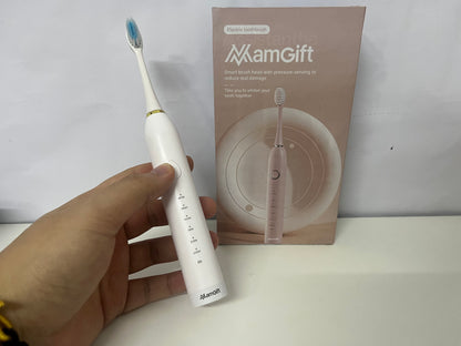 【MamGift Smart Pressure-Sensing Electric Toothbrush】—— Gentle Care & Teeth Whitening for Oral Health