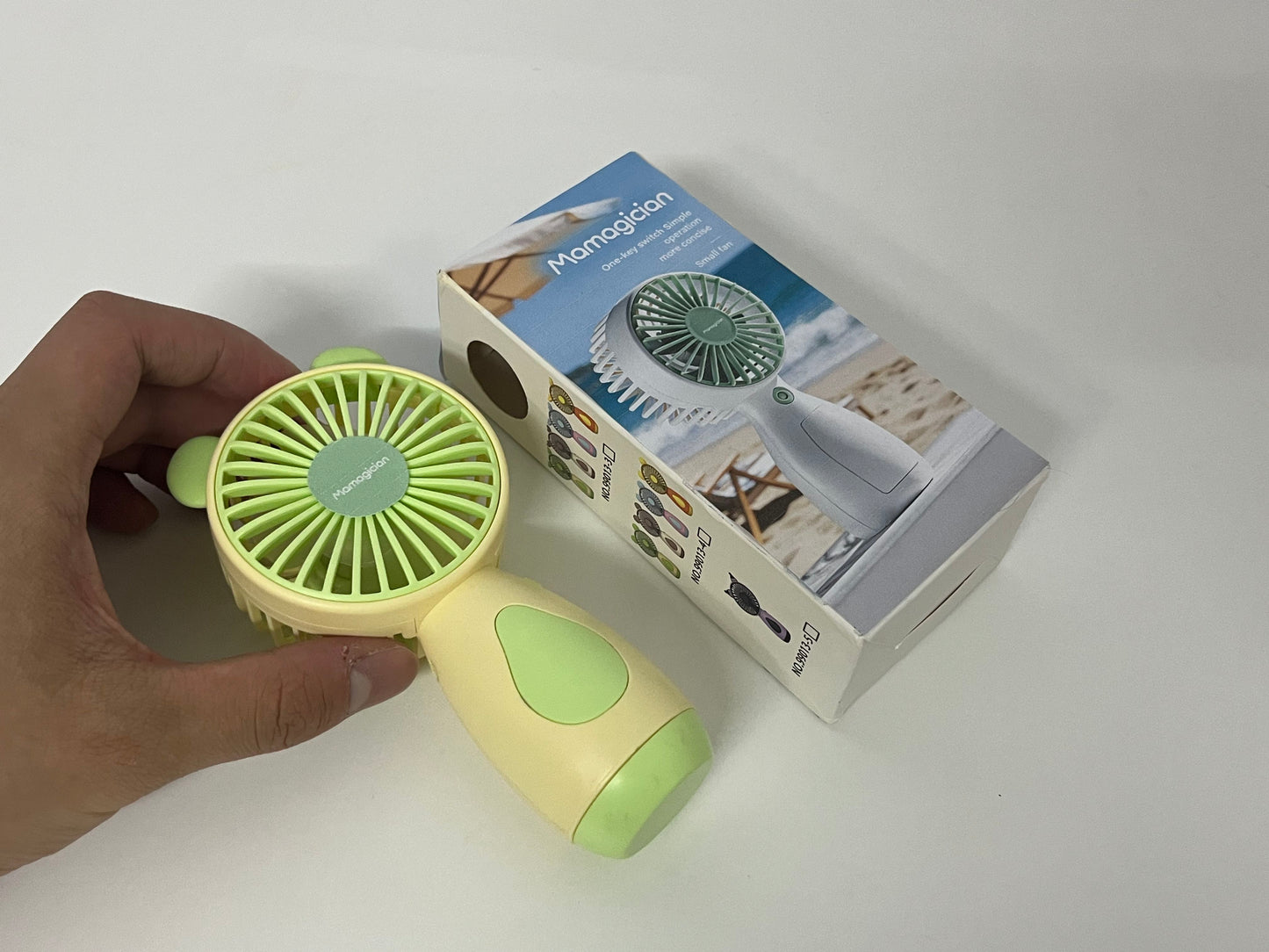 [Mamagician Electric fans]-Bear Handheld Fan - 3-Speed Portable USB Rechargeable Fan