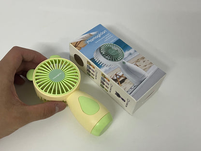 [Mamagician Electric fans]-Bear Handheld Fan - 3-Speed Portable USB Rechargeable Fan