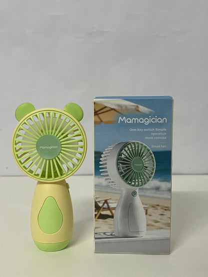 [Mamagician Electric fans]-Bear Handheld Fan - 3-Speed Portable USB Rechargeable Fan