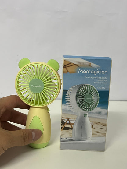 [Mamagician Electric fans]-Bear Handheld Fan - 3-Speed Portable USB Rechargeable Fan